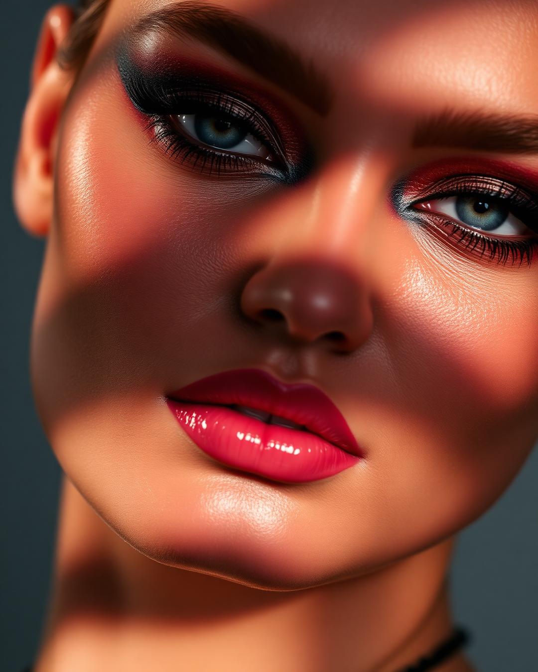 Editorial bold makeup